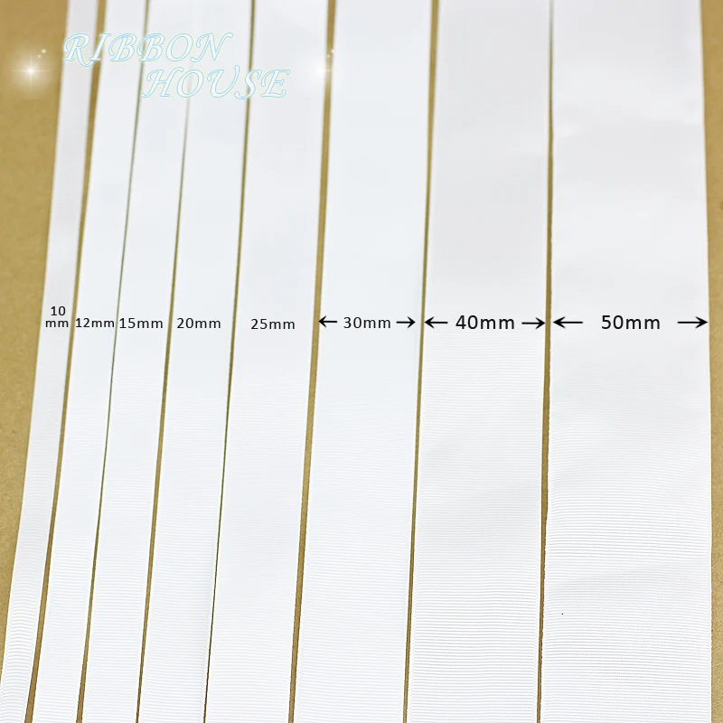 (10 meters/lot) white Grosgrain Ribbon Wholesale gift wrap Christmas decoration ribbons