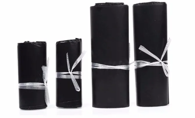 32-45センチメートル黒色ポリ自己粘着郵送袋ポリビニール袋速達包装袋100ピース-ロット送料無料