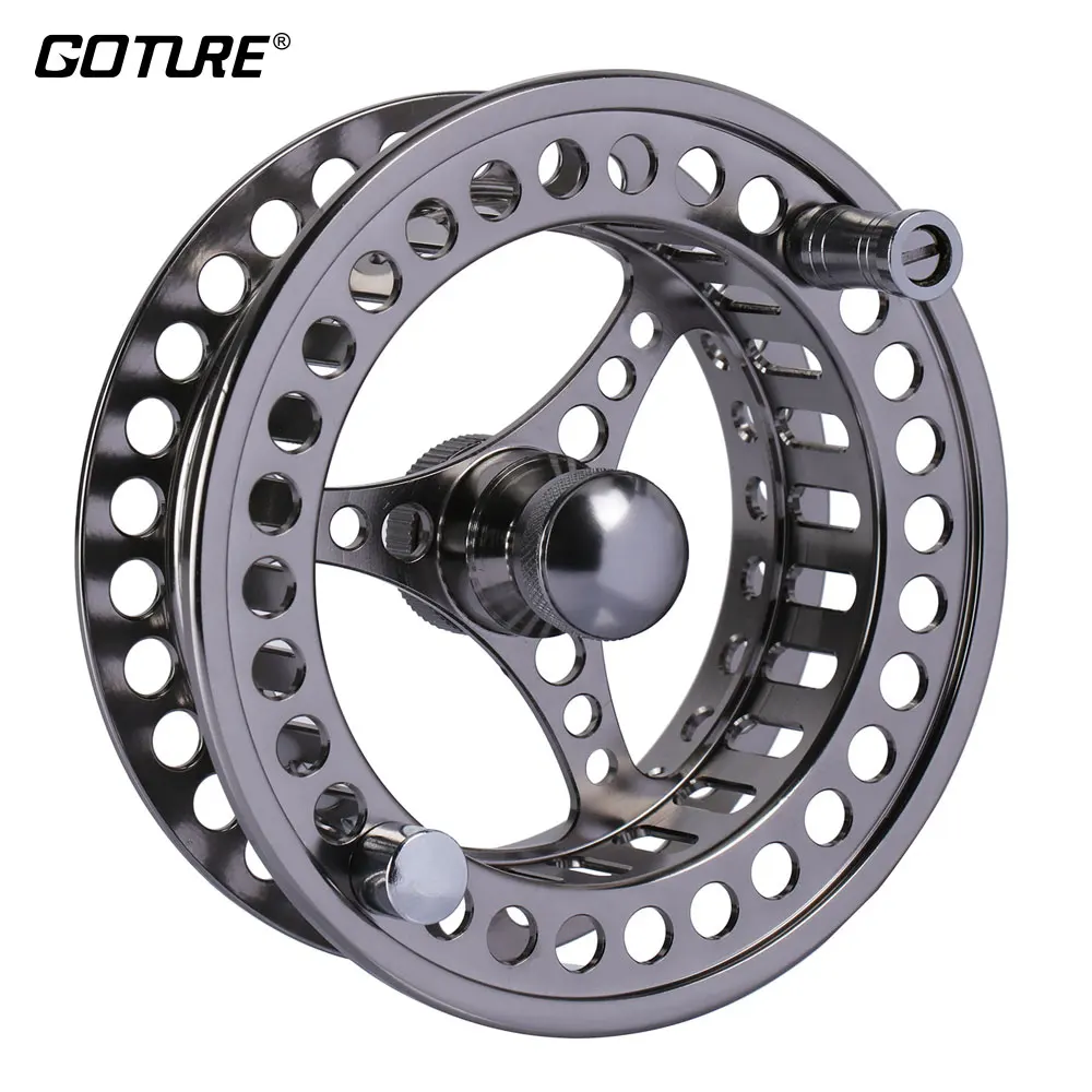 

Goture CNC Fly Fishing Reel Spare Spool 3/4 5/6 7/8 9/10 WT CNC Machine Cut Aluminum for Fly Fishing Bass Pike Fishing Tackle