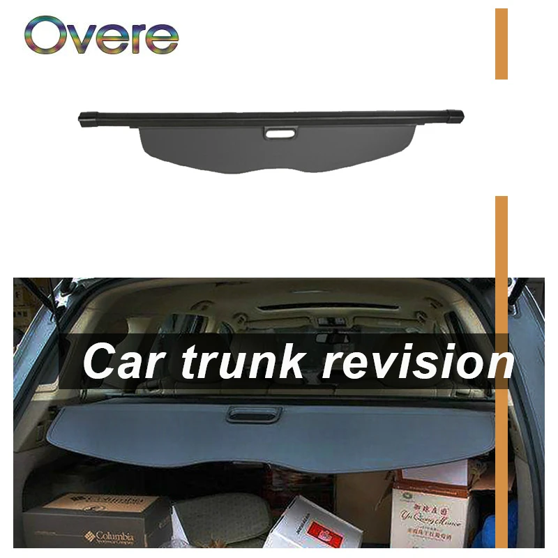 

OVERE 1Set Car Rear Trunk Cargo Cover For Acura MDX 2007 2008 2009 2010 2011 2012 2013 Black Security Shield Shade accessories