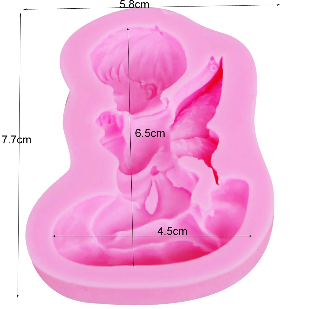 M119 Angel Baby 3D Candle Soy Wax Mould Scented Soap Handmade Silicone Mold Plaster Resin Clay Diy Craft Home Decoration