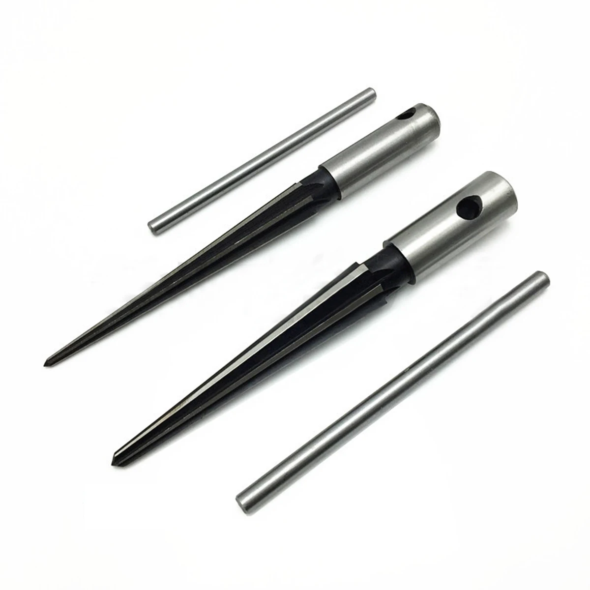 2PCS Handheld Tapered Reamer Set 1/8-1/2 Inch & 5/32-5/8 Inch Bridge Pin Hole Tapered Reamers Machinist Luthier Tools