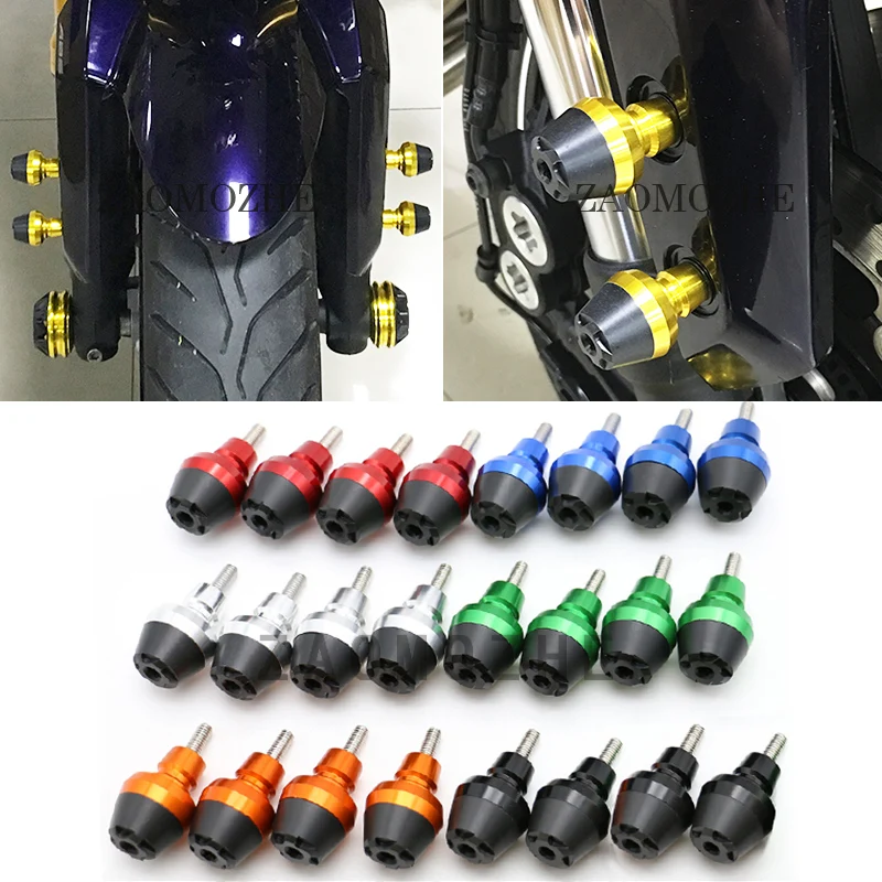 2 pcs sell Motorcycle CNC Aluminum alloy Refit Front fender Frame Sliders For kawasaki Z650 ER-6N ER-6F ZX-14R