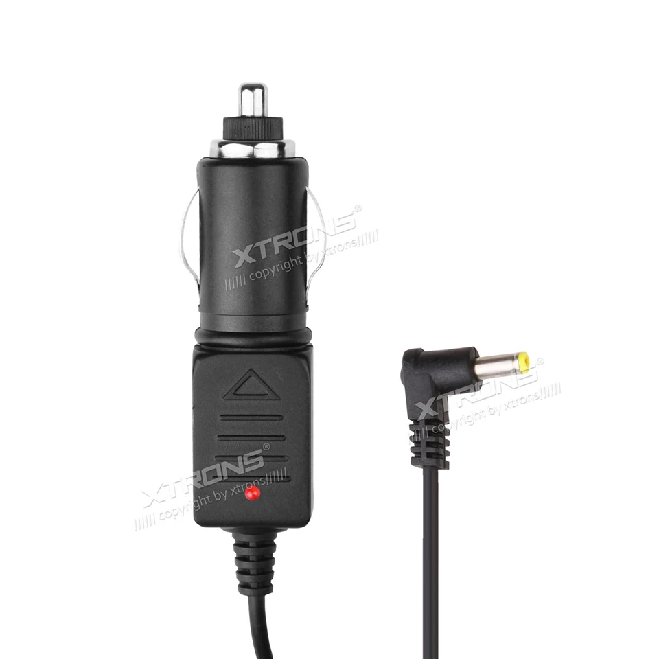 Car Cigarette Lighter Power Cable 12V DC 2.1mm Fit To Headrest DVD Player HD705 And HD705D 245cm Length LED Indicator 3 Amp Fuse images - 6