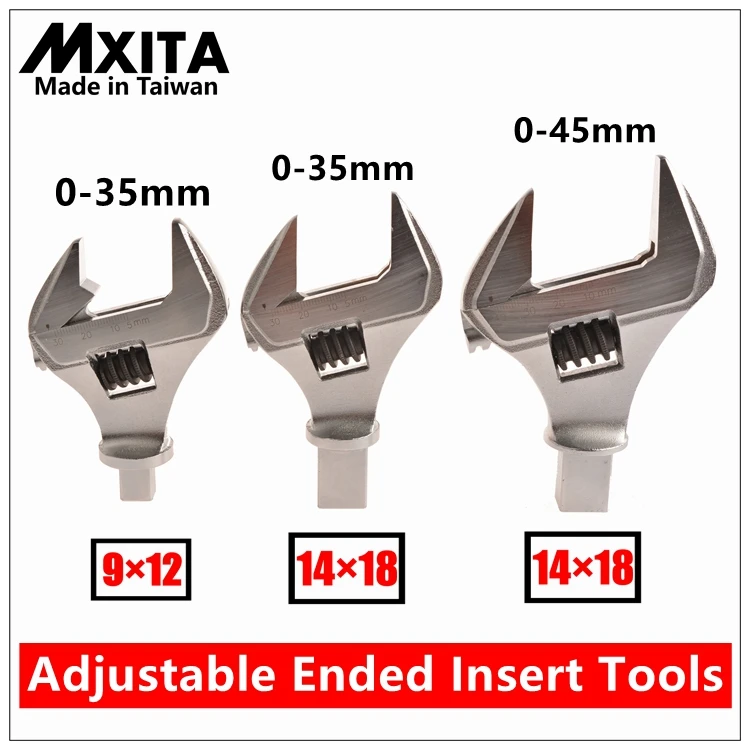 MXITA Adjustable Insert Ended  head Torque Wrench Interchangeable Torque Wrench  Hand Spanner