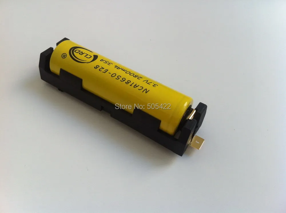 200pcs/lot wholesale Single slot 18650 battery holder 18650 battery holder SMT/ SMD holder