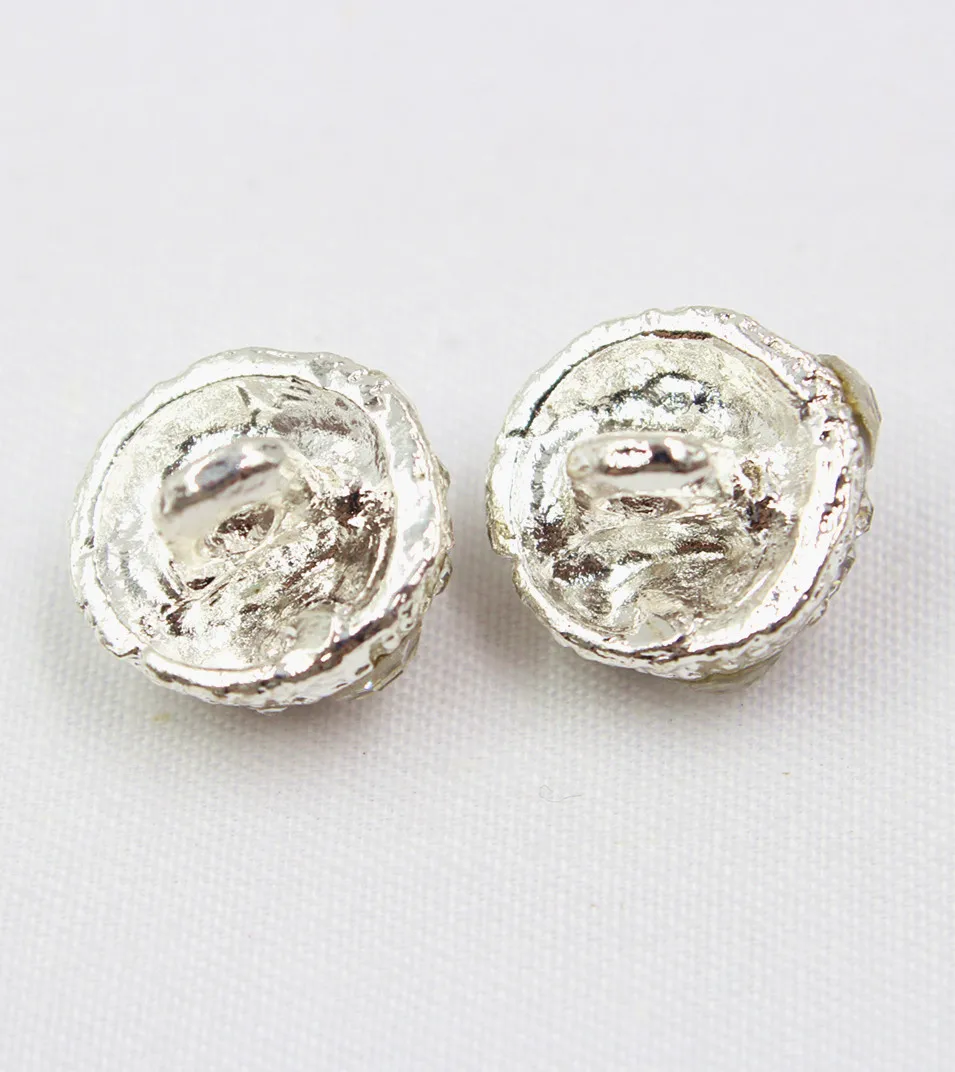 1651828,1pcs/Lot 14mm Rhinestone inlaid metal buttons flower Clothing accessories Jewelry Accessories diy