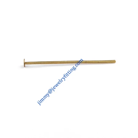 

Jewelry Making findings Raw brass metal Head Pins with flat end Scarf Pins jewellry findings 0.7*23mm shipping free