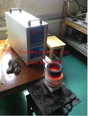 Jewelry Making Equipment High Frequency 220V 15KW 2 kg Gold Metal Induction Mini Melting Furnace