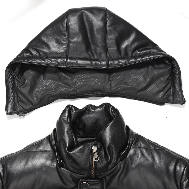 Dusen Klein New 2017 Jackets Men Genuine Leather Down Jackets Winter Outerwear Sheepskin Coat 15D117