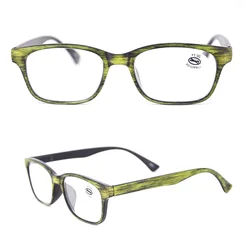 Eso Vision Men's Cheap Plastic Reading Glasses Black Wood Finish Fashion Man's Readers Green In High Quality Wholesale175098