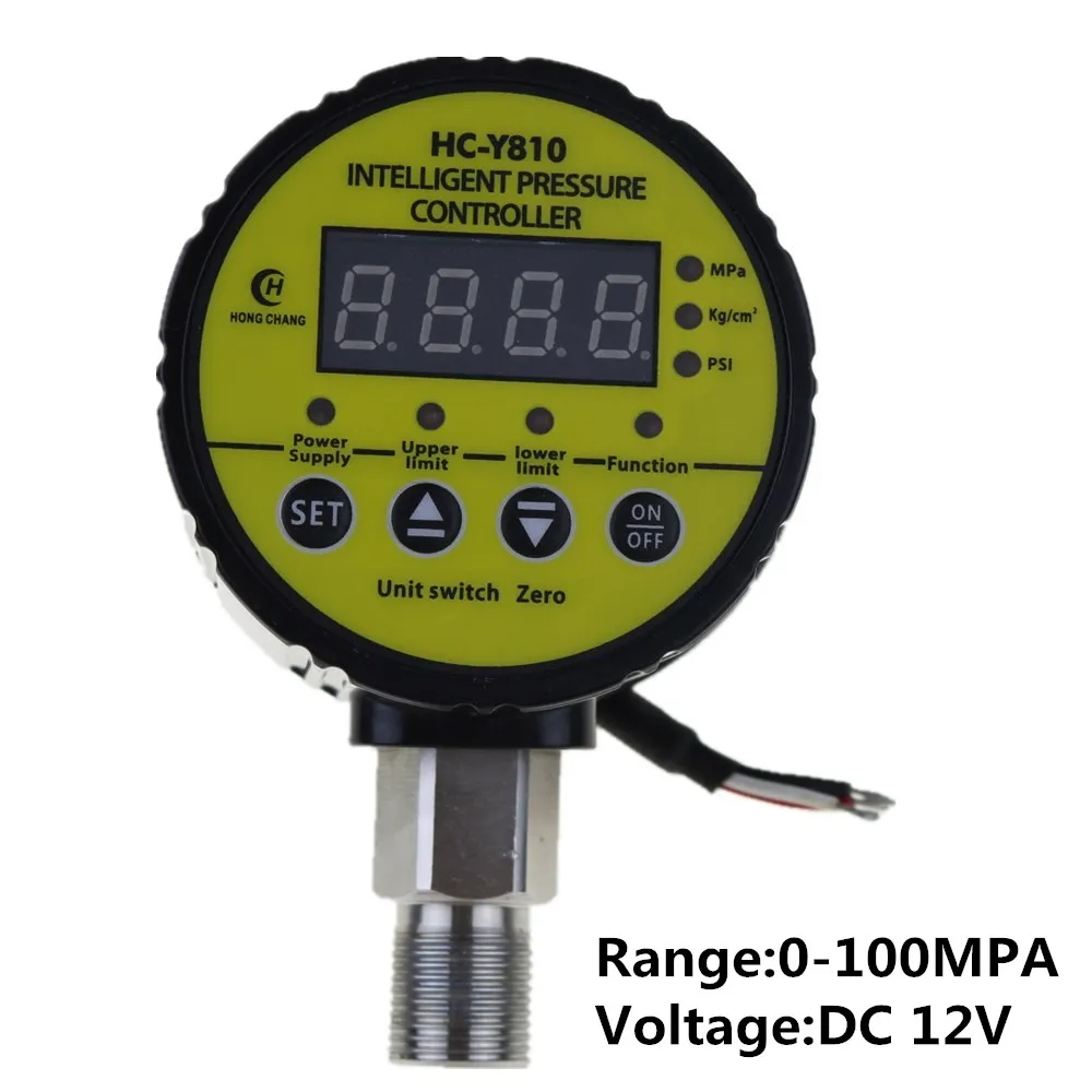 saida digital do rele do calibre de pressao do interruptor de pressao do compressor de ar da cc 12v 0100mpa 01