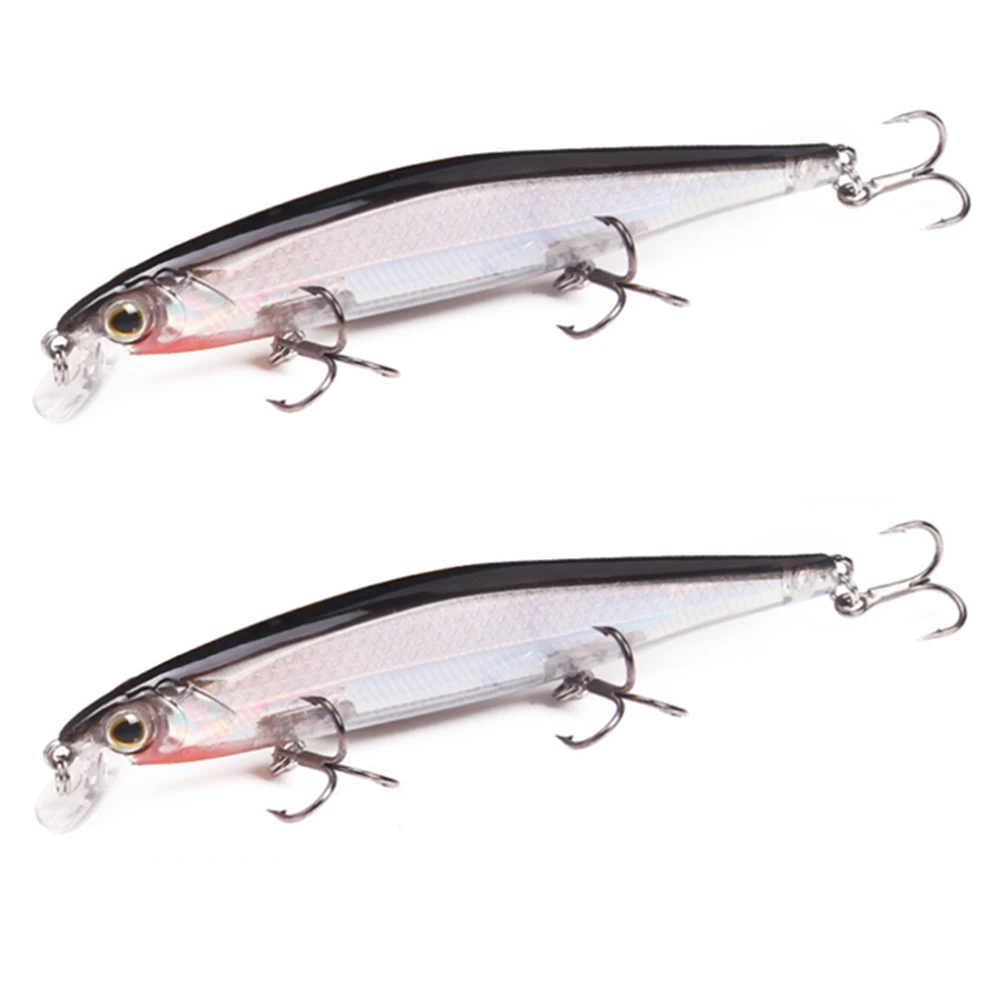 1Pc Minnow Fishing Lure 11cm 13g Artificial Hard Bait with 3 Fishing Hooks Lure 3D Eyes Fishing Wobbler Carp Fishing Tackle