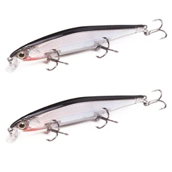 1Pc Minnow Fishing Lure 11cm 13g Artificial Hard Bait with 3 Fishing Hooks Lure 3D Eyes Fishing Wobbler Carp Fishing Tackle