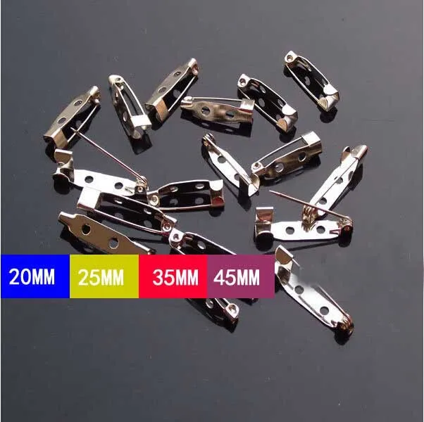 

200pcs 3cm/30mm Big Jewelry Making Brooch Back Bar Safety Pins With Swivel Safety Cap Diy Jewelry Findings For Women