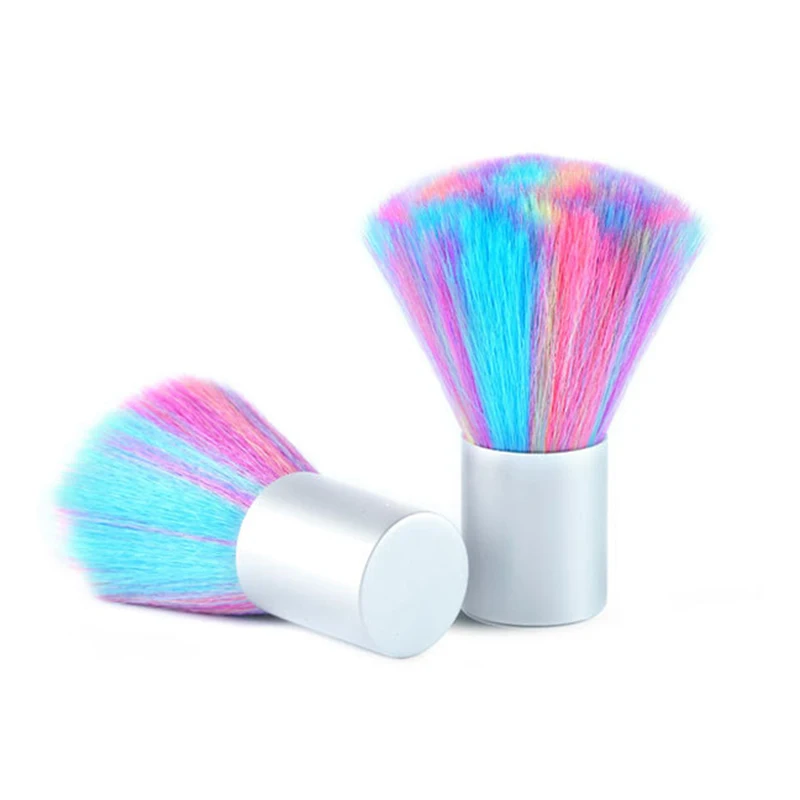 

Free EMS/DHL/FEDEX Makeup Brush Rainbow Pink Color Soft Nail Cleaning Brush UV Gel Powder Dust Remover Manicure Nail Dust Brush