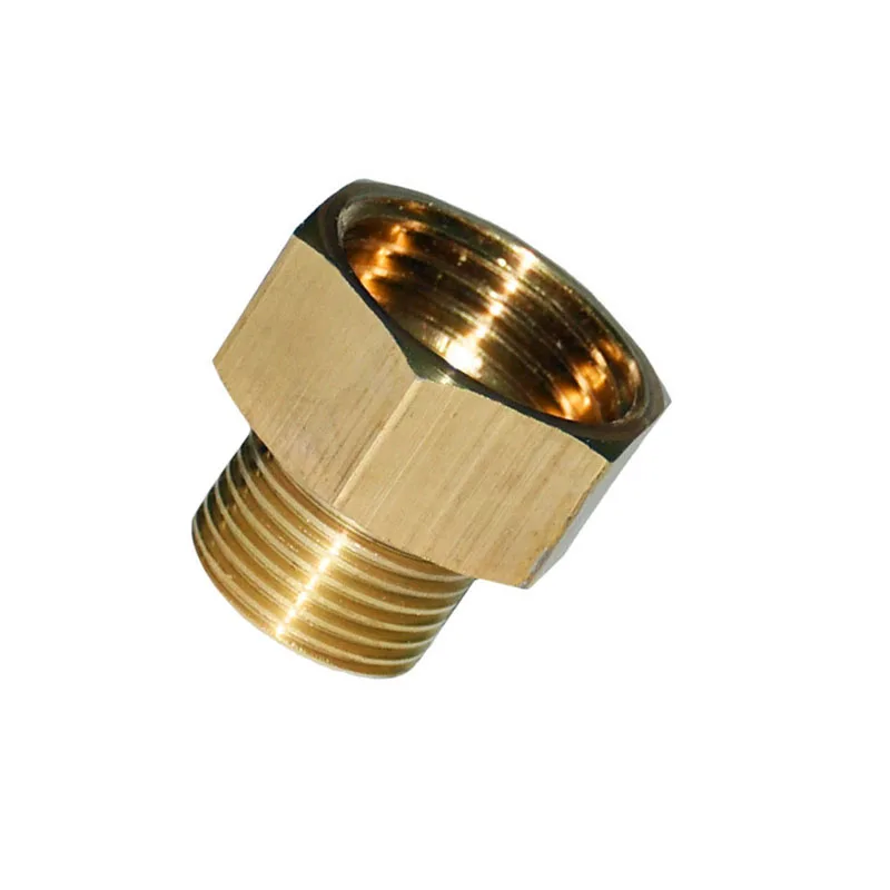 Female 1/2 to the 3/8 male brass adapter Garden tap 1/2 Reducing joint 3/8 threaded Connector drip irrigation fittings 15 pcs