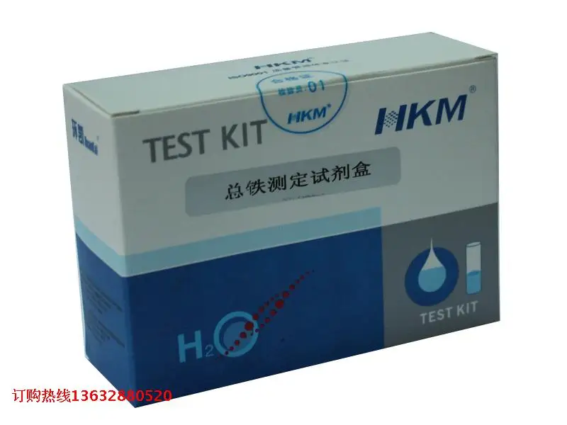 

Rapid Test Box for Total Iron content in waste Water of Total Iron determination Kit Fe Total Iron Ion colorimetric Test Kit