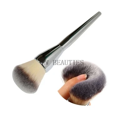 

50Pcs/Lot Soft Very Big Beauty Powder Brush Makeup Brushes Blush Foundation Round Face Make Up Large Cosmetics Aluminum Brushes