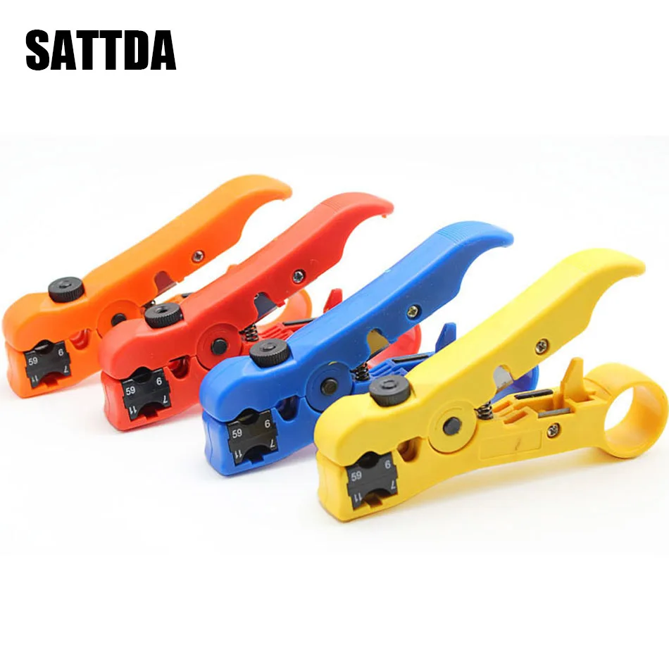 Pelador de cable Coaxial portátil, alicates de corte de cable, multiherramienta de bolsillo