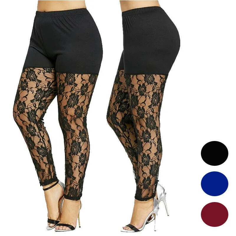 New Women Casual Skinny  Fashion Pencil Tight Trouser Plus Size US