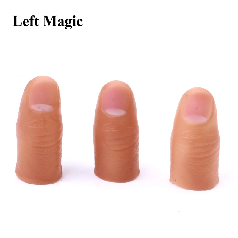 5Pcs Hard Thumb Tip Finger Fake Magic Tricks Large Size American Thumbstall Tip Hard Thumbtip Magic Accessories Toys Joke