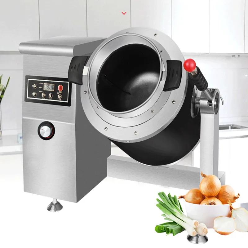 220V Commercial Electric Stir-Frying Drum Cooking Machine Automatic Multi Cooker Wok Intelligent Robot Cooking Machine