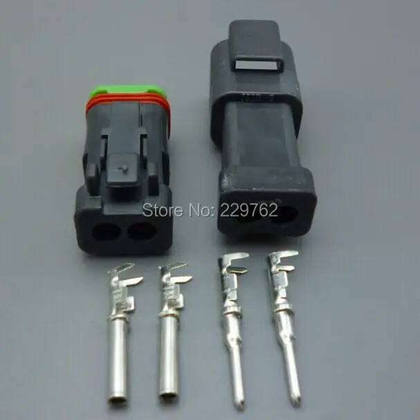 Shhworldsea 10/100Sets 2 Pin  DT04-2P-E005 DT06-2S-EP06 Waterproof Female Male Automotive Connector Auto Plug For Mazda