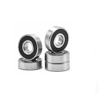 100pcs/lot 6x15x5mm 696RS 696-2RS 696 2RS RS 6*15*5mm Deep Groove Ball Bearings Miniature Mini bearing