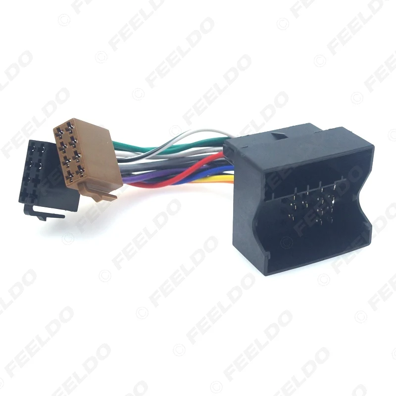 5 Piezas Adaptador de Cableado ISO para Radio Estéreo de Coche, Arnés de Cableado para Volkswagen Passat Bora Fox Golf Tiguan Skoda Audi