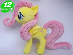 Anime Princess Luna Fluttershy Cartoon Horse Plush Doll Kids Toys 30CM