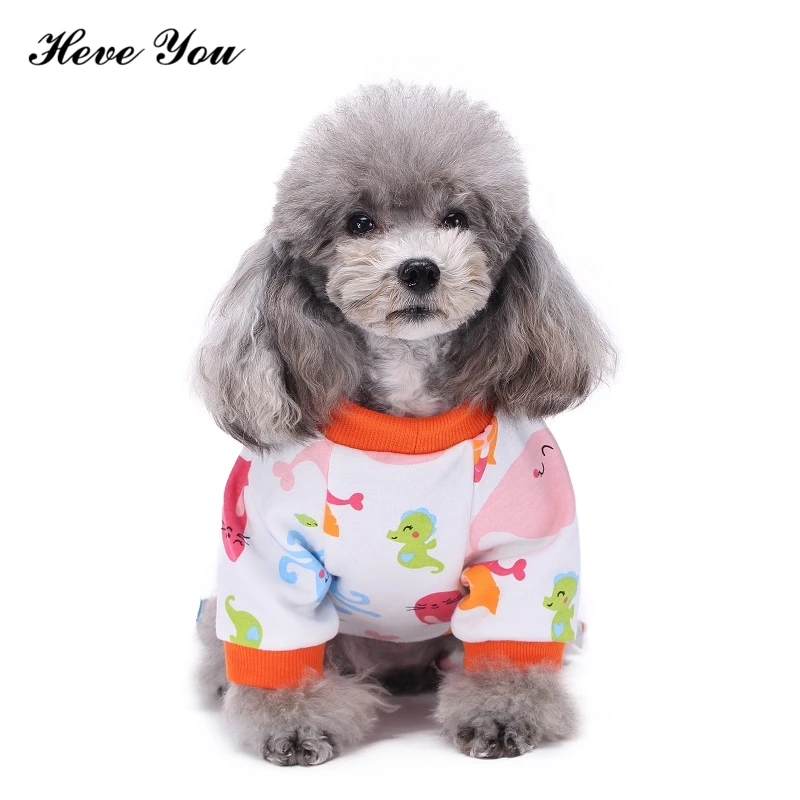 Heve You Winter Warmer Pets Dog Clothes Pets Jumpsuits Soft Cotton Pet Pajamas Dog Costume Cat Clothing Animal Conjoined Pajamas