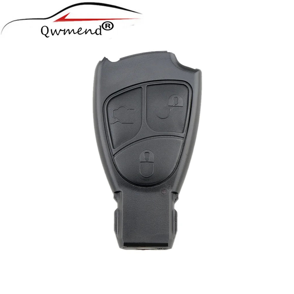 Remote key Case For Mercedes Benz C E ML S SL SLK CLK AMG Soft 3 Buttons MB Smart Original Keys Replacement Fob Cover