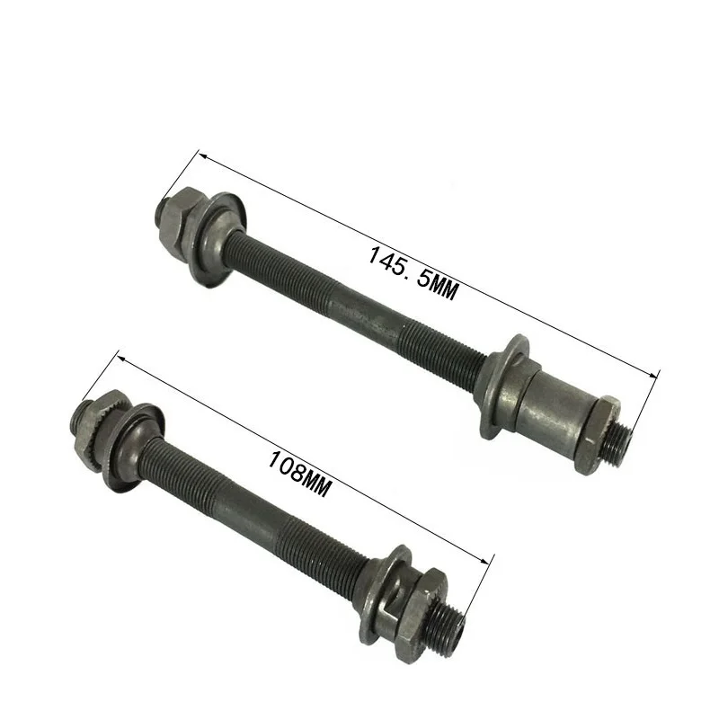 Bike Bicycle Front Rear Hubs 108mm 145.5mm Center Shaft Quick Release Solid shaft Axis MTB Road Bicycle Accessories