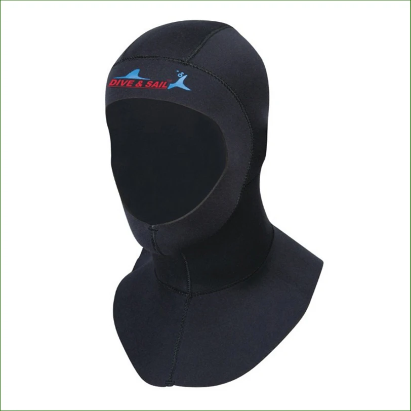 3mm neoprene diving hat With shoulder professional uniex swimming cap winter cold-proof wetsuits head cover diving helmet