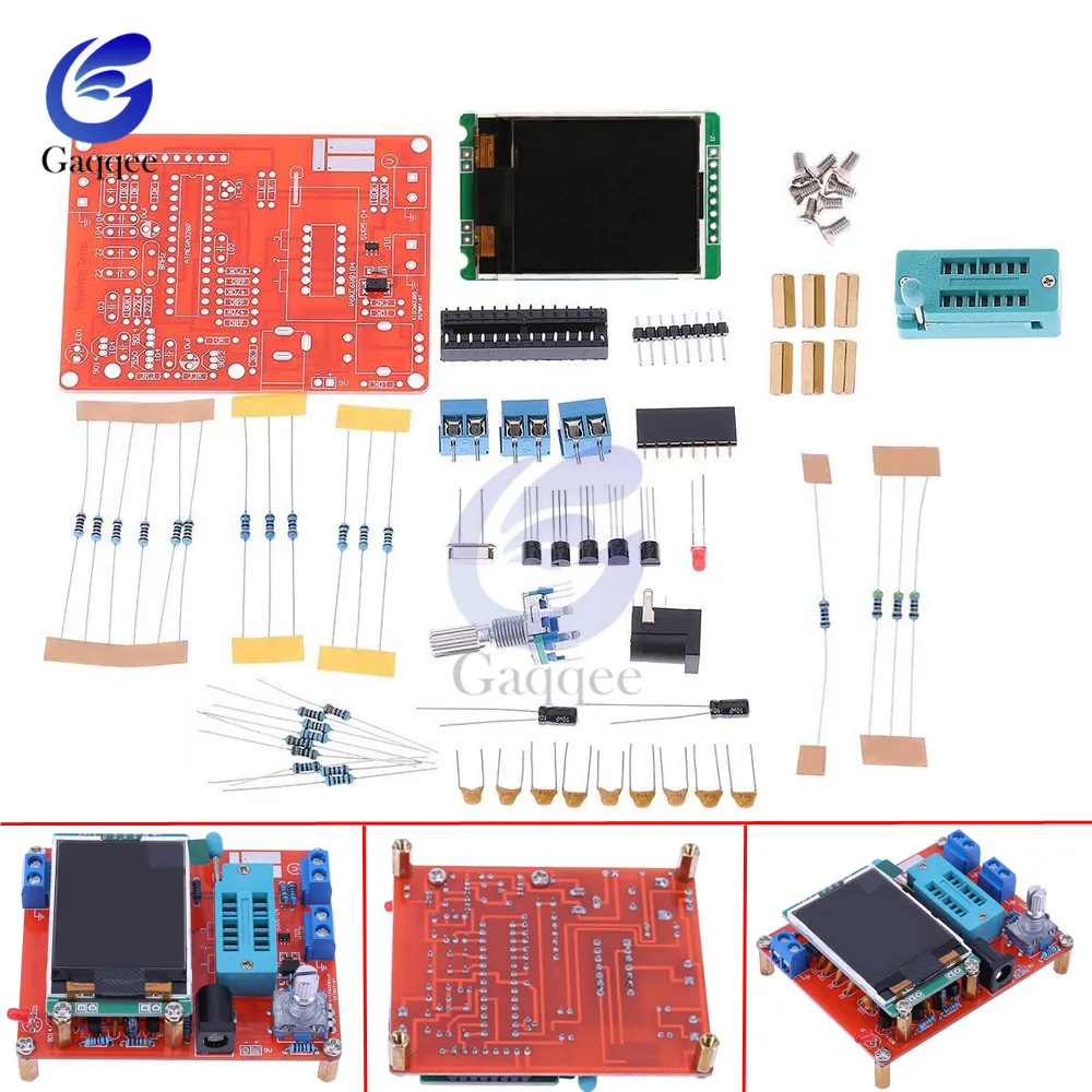 Imagem -02 - Kit Faça Você Mesmo Lcd Esr Gm328 Transistor Testador Diodo Capacitância Voltagem Medidor de Frequência Pwm Onda Quadrada Gerador de Sinal Multímetro