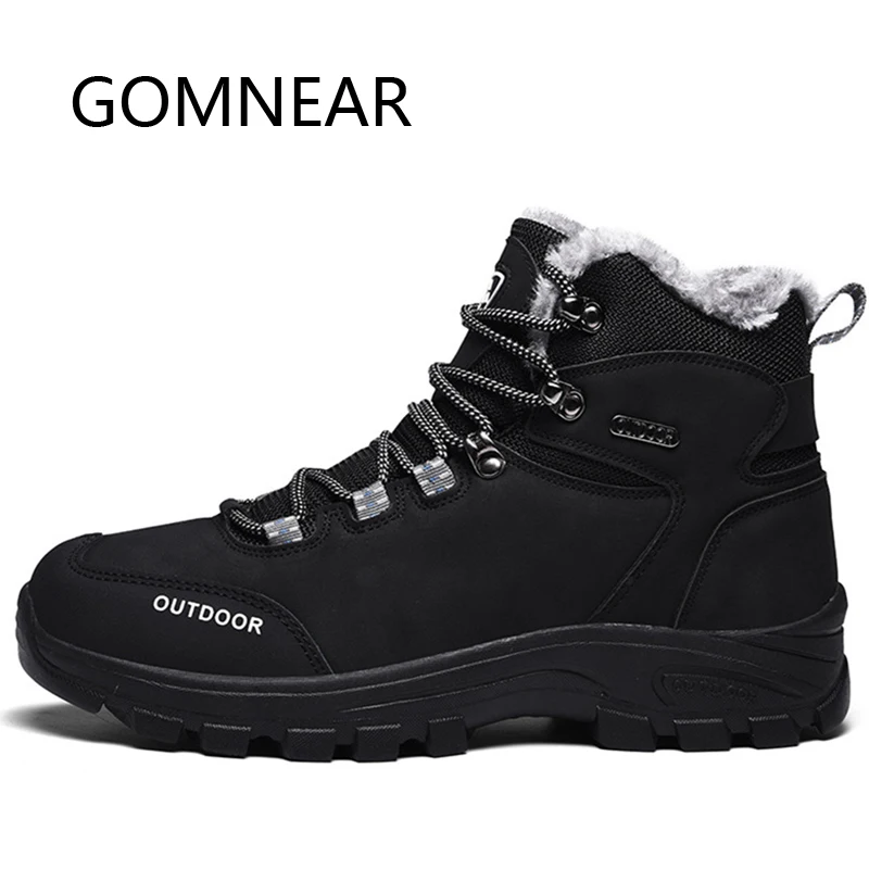 GOMNEAR Hiking Shoes For Men Winter Sneakers Outdoor Anti-skid Tourism Hunting Boots Tactical Boots Mountain Climbing Shoes