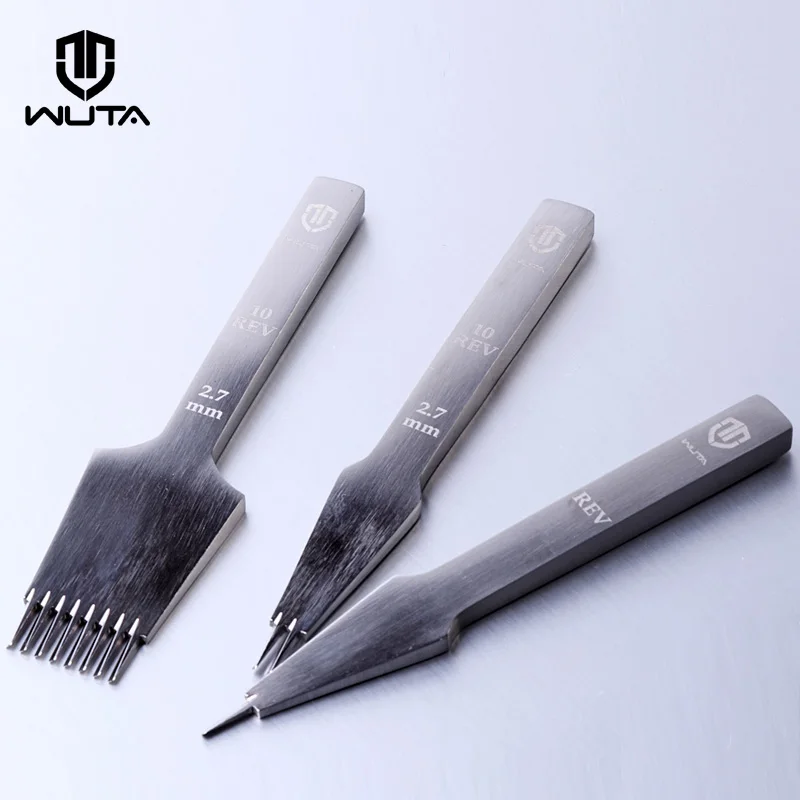 WUTA High Quality Leather Die-steel Chisel French Style Pricking Iron Sharp Leather Punching Tool-2.7/3.0/3.38 For Choose