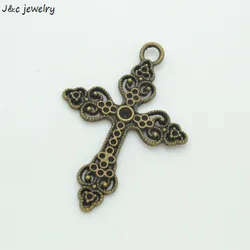 Wholesale 8pcs antique bronze plated Crosses charms DIY Jewelry Making 51*34mm T79