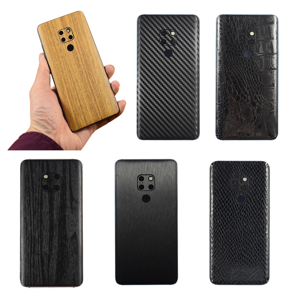 3D Carbon Fiber/Drawing/Wood Skins Phone Back Cover Sticker For HUAWEI P30 Pro P30 Lite MATE 20 Mate 20X Mate 20 Pro /20 Lite