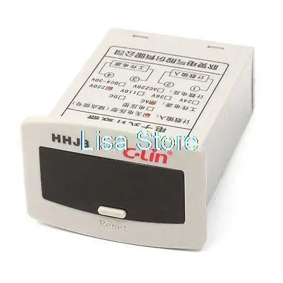 

AC 220V Resettable LCD Display 1-999999 Electronic Counter Relay JDM11-6H