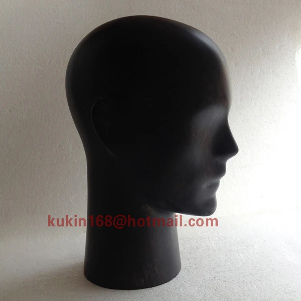 

Glasses and Hats display head, Black color male head mannequin