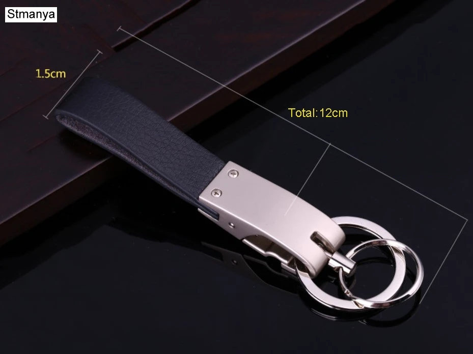 New Cool Luxury Metal Men Women Key chain Genuine high quality Car Key Ring bag charm  Lover\'s Gift Keychains wholesale 17237