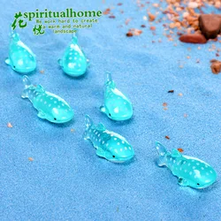 5 pcs speck shark mediterranean style resin swing piece micro-landscape swing piece creative decoration swing piece