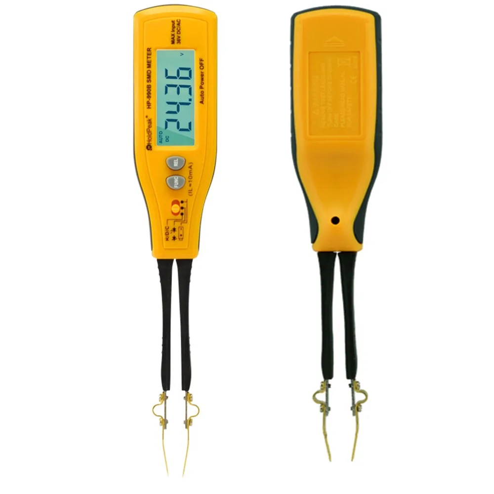 HoldPeak HP-990B Resistance Capacitance SMD Tester Meter Multimeter Professional component tester Relafive Value Battery Tester