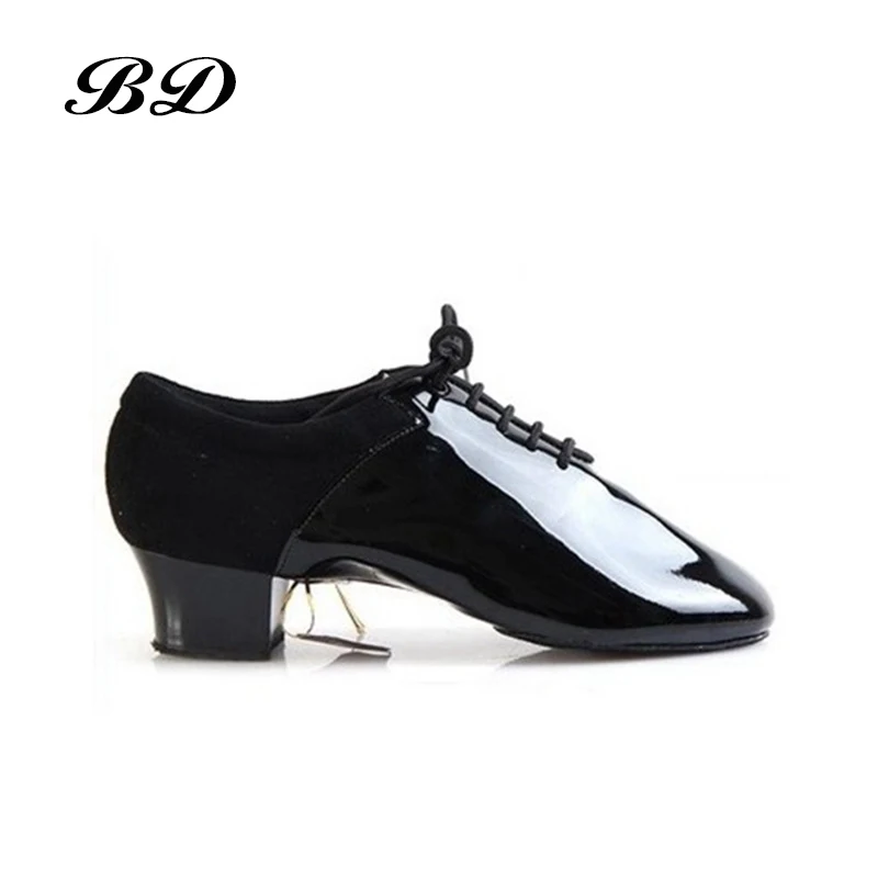 Scarpe da ballo latino in pelle verniciata importate scarpa da ballo moderna suola morbida in pelle bovina tacco molto indossabile 4.5 cm BD 449