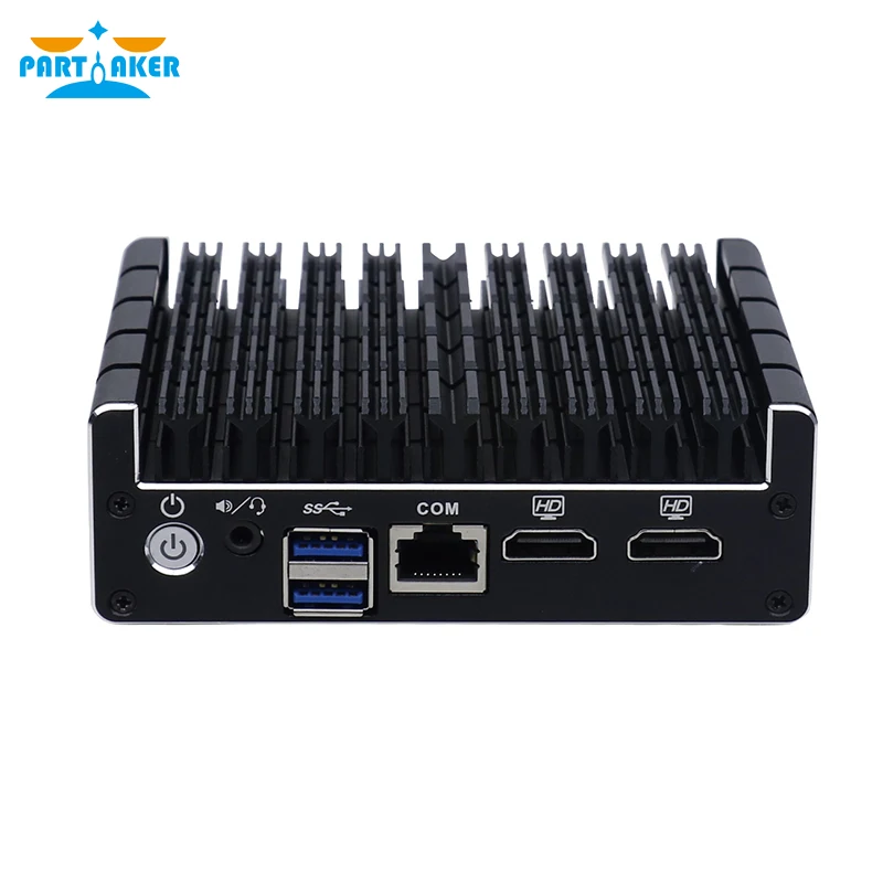 Partaker New NUC Mini PC Celeron J3160 Quad Core 4 Intel i211AT Nic X86 Computer Soft Router Linux Server Support Pfsense AES-NI