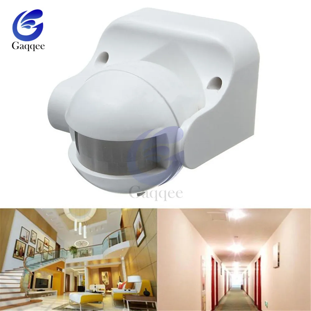 Ac 220V-240V 110V 180 Graden Outdoor Ip44 Security Pir Infrarood Bewegingssensor Detector Bewegingsschakelaar Max 12M 50Hz 3-2000lux