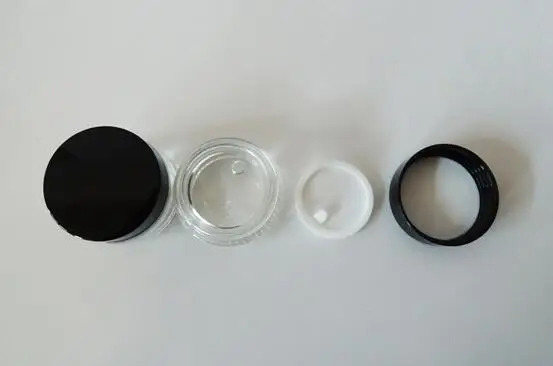 Freies Verschiffen 500 teile/los klar 20g plastiksahneglas für lose pulver creme kosmetik-container