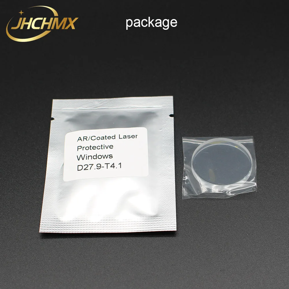JHCHMX Raytools الألياف الليزر واقية عدسة/الزجاج 1064nm 28*4/27.9*4.1 مللي متر ل 0-2000W Raytools Bodor الألياف الليزر آلة قطع